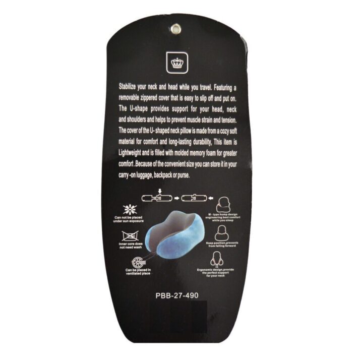 Memory Foam Travel Neck Pillow - Image 2
